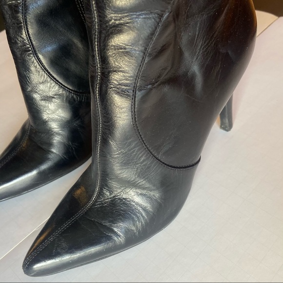 Nine West Gallivant Black Heeled Boots Size 8.5 - Picture 12 of 16